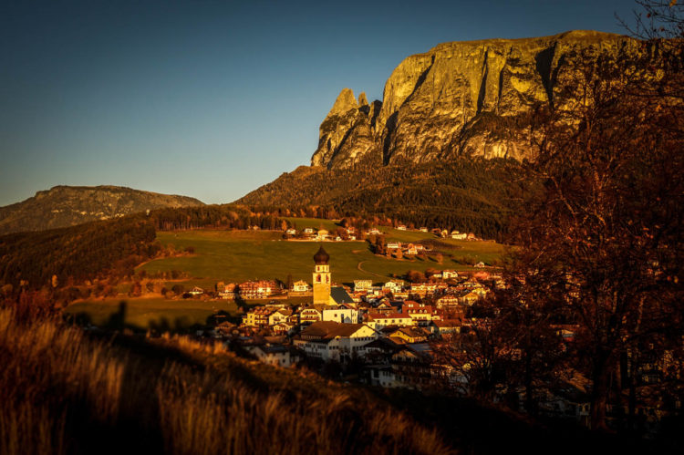 Sonnenuntergang in Völs