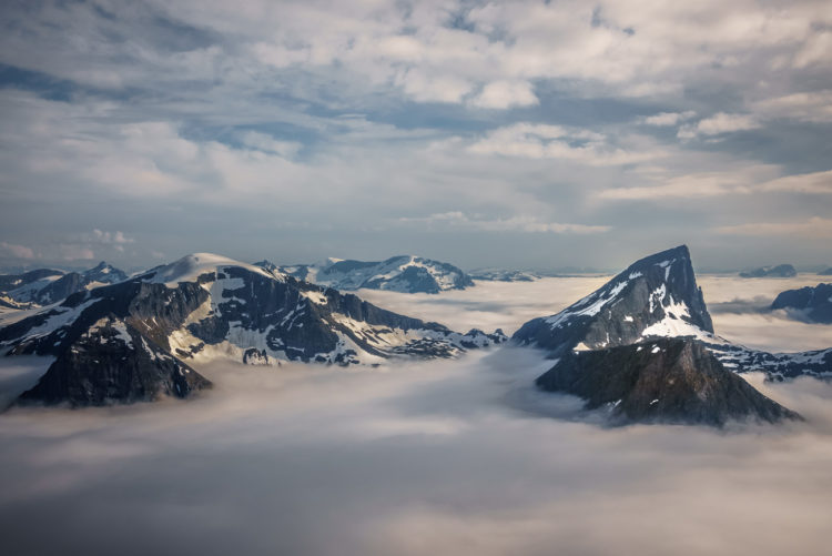 Gipfel von Risenosa (1563 m) und Jakta (1588 m)