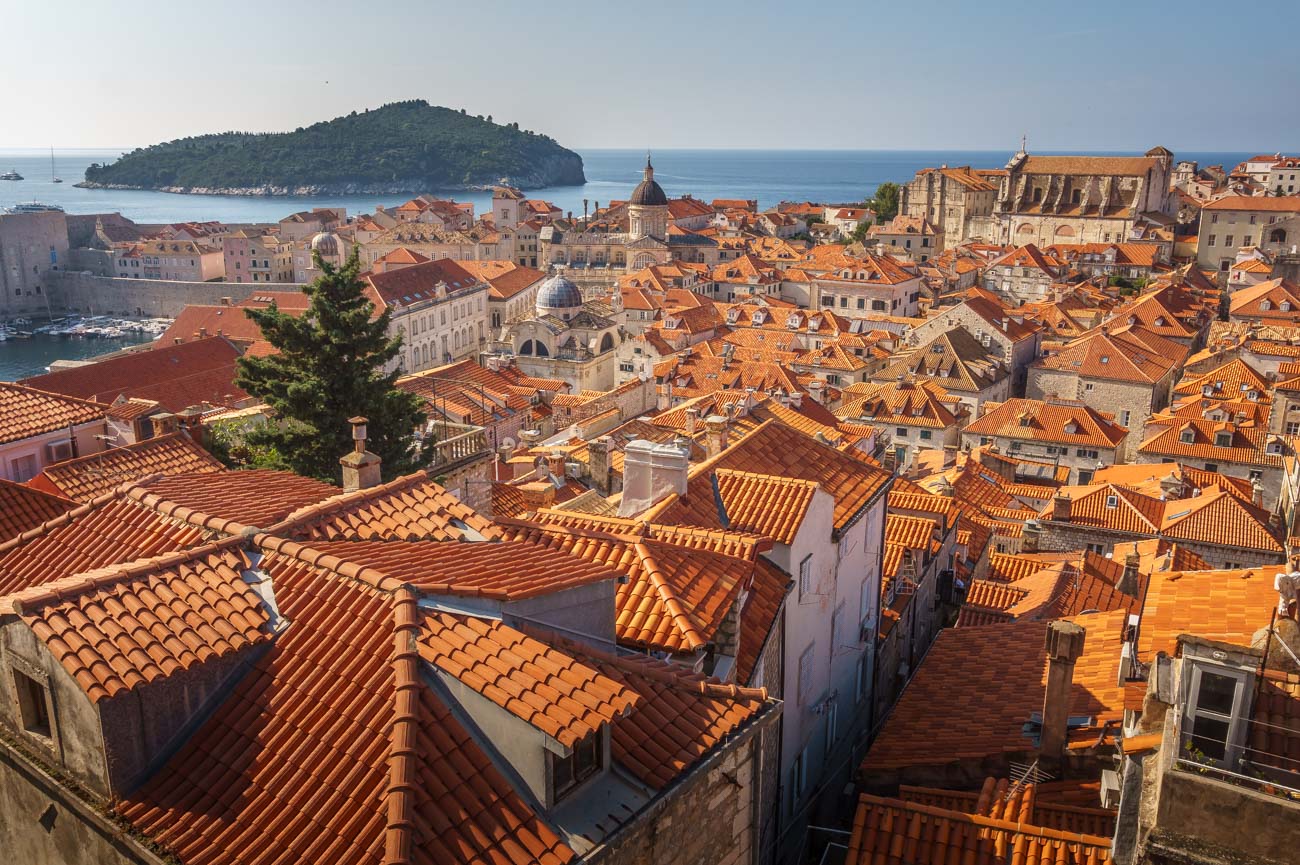 Die roten Dächer Dubrovniks