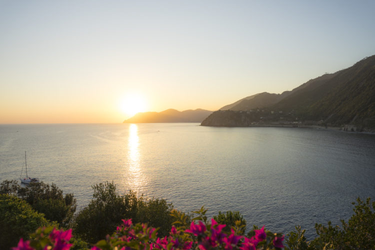 Sonnenuntergang im Nationalpark Cinque Terre