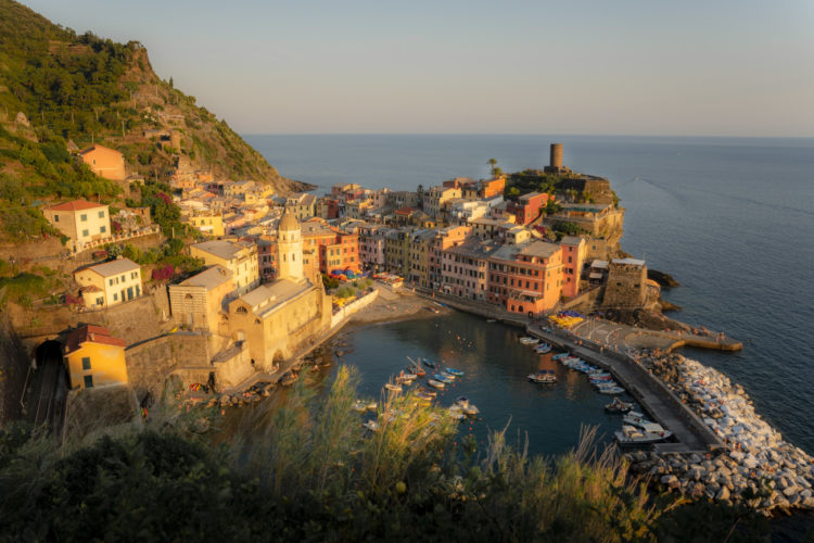 Gänsehautmoment: Vernazza zum Sonnenuntergang