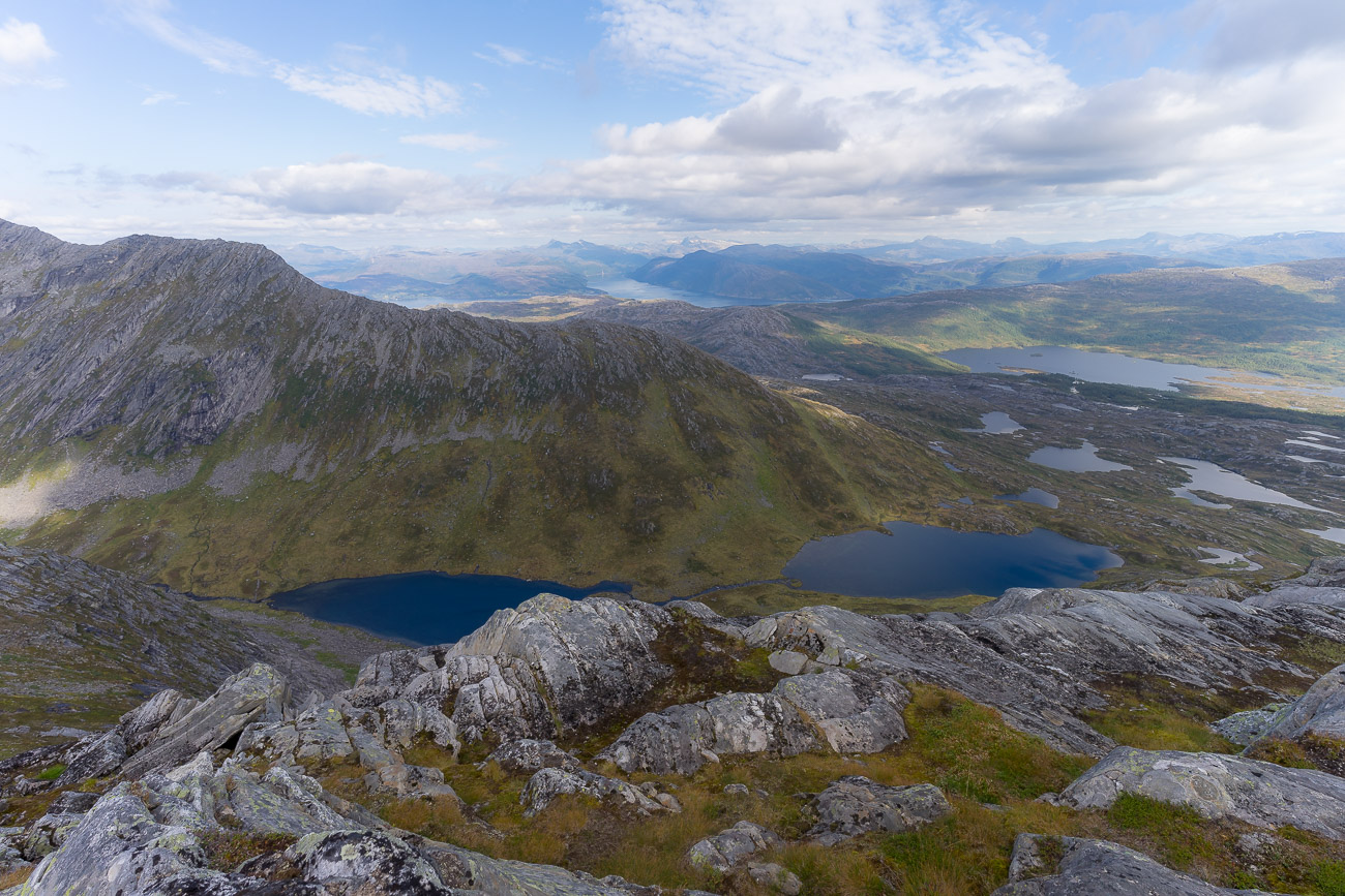 Ausblick vom Nordskardfjellet Ausblick vom Nordskardfjellet