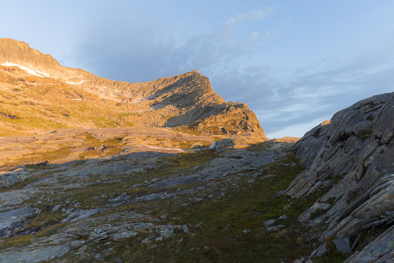 Der Korsviktinden im Morgenlicht Der Korsviktinden im Morgenlicht