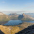 Blick auf die alpineren Bereiche des Sjunkhatten Nationalparks