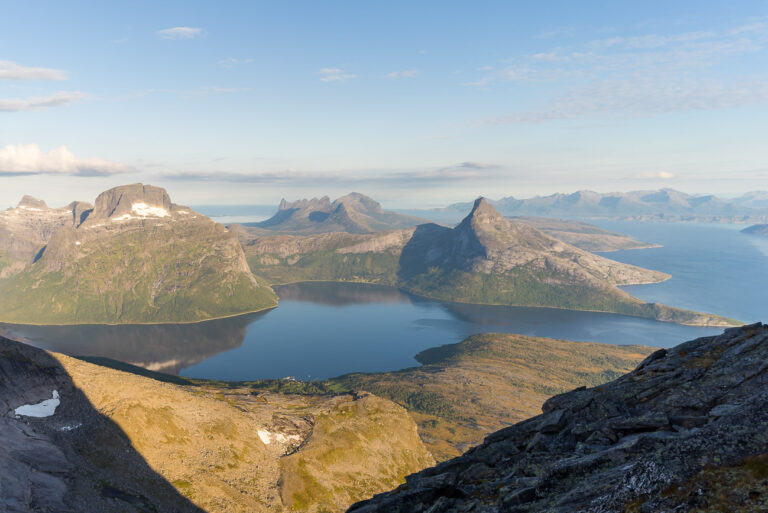 Blick auf die alpineren Bereiche des Sjunkhatten Nationalparks Blick auf die alpineren Bereiche des Sjunkhatten Nationalparks